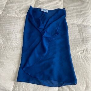 Vintage Water Water EveryWear Miami Blue Sheer Sarong Wrap One Size